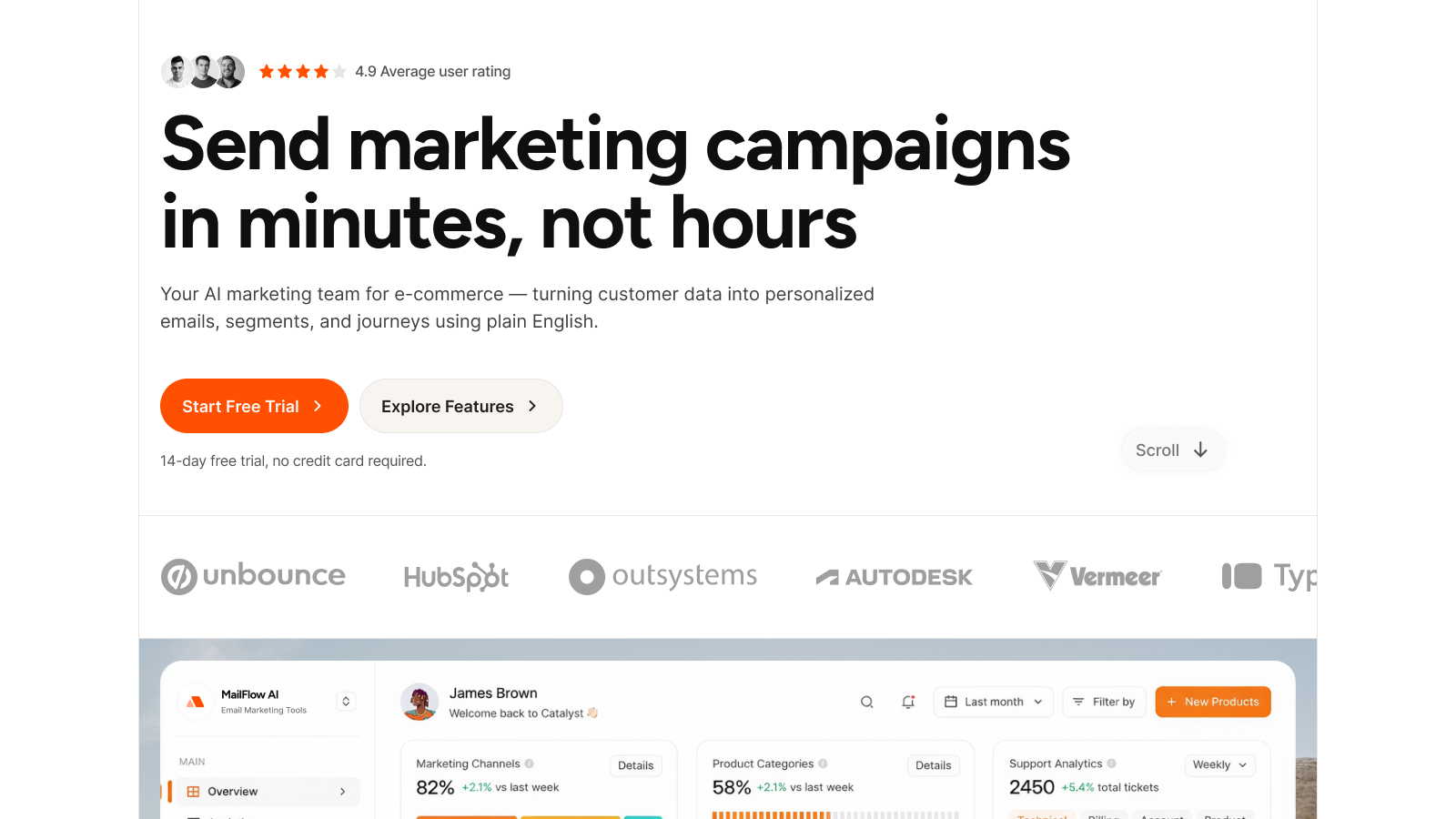 AI Email Marketing Header Fable